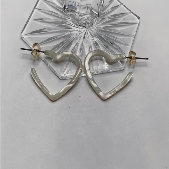 Pack of three hoop heart earrings - Picture 2 of 4